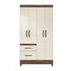 thumbnail image 1 of Clóset 4 Puertas 2 Cajones Madri Chocolate - Blanco, 1 of 4