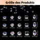 thumbnail image 3 of Paquete de 600 cuentas facetadas, cuentas de cristal de 4/6/8 mm, cuentas para ensartar, cuentas con purpurina, cristal transparente con caja contenedora para manualidades, fabricación de joyas, colla, 3 of 7