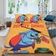 thumbnail image 2 of Deputy Dawg Conjunto de sábanas temático, trío de piezas, cómodo y amigable con la piel, diseño único, regalo de decoración para el hogar para familiares, amigos y fans,140cm *210cm, 2 of 6
