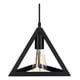 thumbnail image 4 of Lámpara Colgante Comedor Pirámide Metal Negro Soquete E27 Qatar Shop, 4 of 4