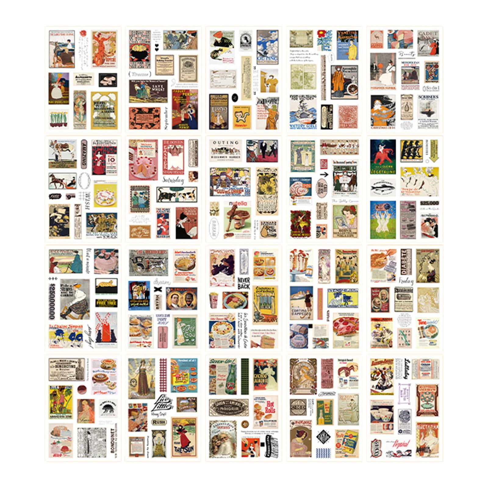 Bothyi - 20 Pegatinas Para Agenda, Pegatinas Para Álbumes De Recortes, Para Tarjetas De Invitación, Portátiles, Revistas