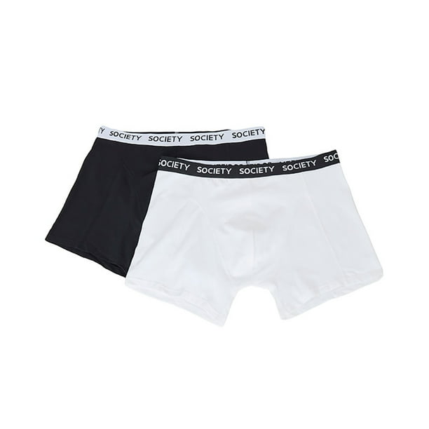 Bóxer Hombre Bipack Mix Negro/Blanco Liso Corona
