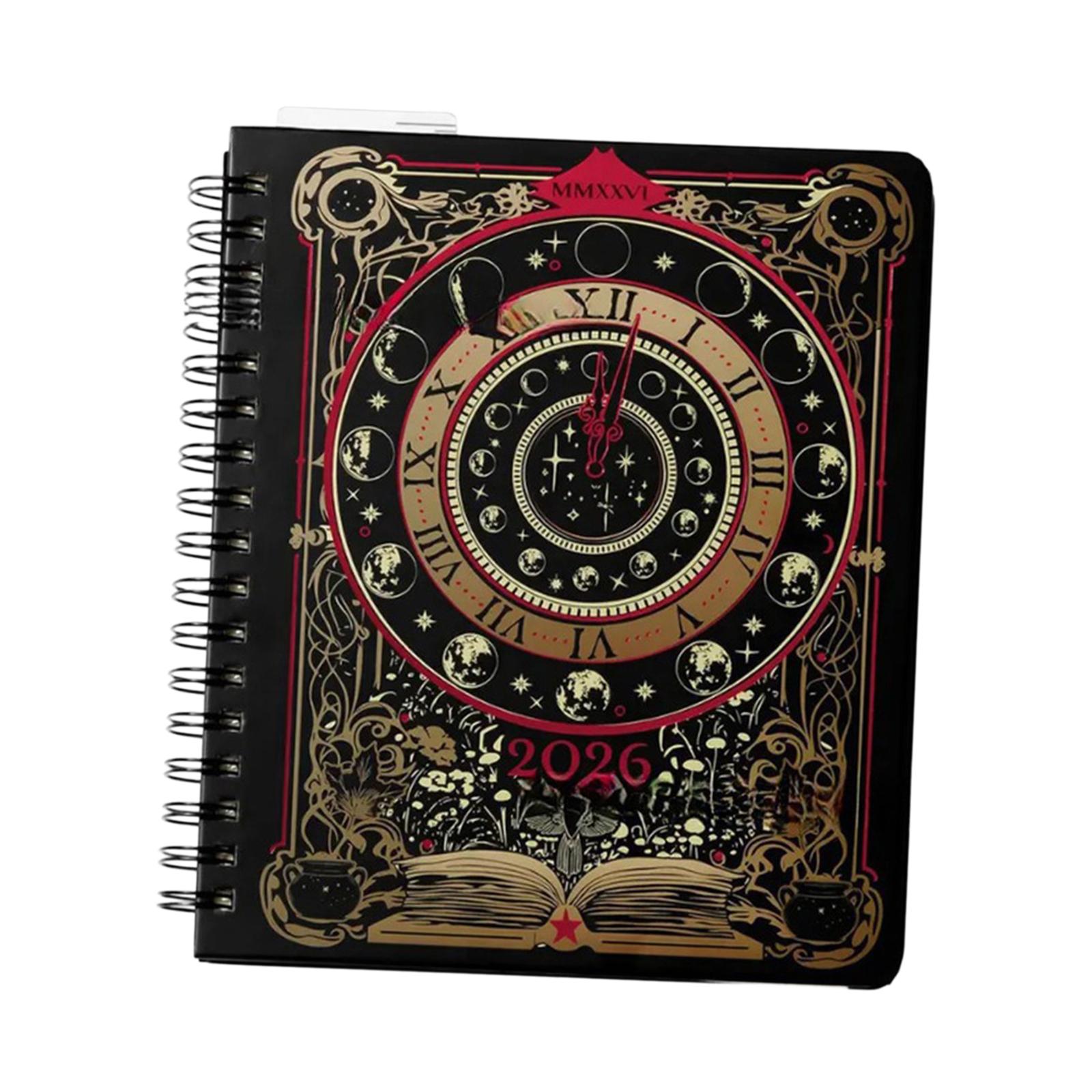 Ioensy - Agenda 2026 Con Pestañas De Colores, Calendario Y Páginas De Papel Para Escribir.