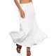 thumbnail image 4 of INSPIRE CHIC Falda Maxi de Verano para Mujer Casual con Cintura Alta Elástica Boho Faldas Largas XL Blanca, 4 of 6