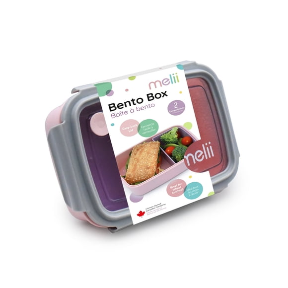 MELII LONCHERA BENTO BOX 880 ML ROSADO