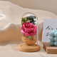 thumbnail image 4 of Rosas, rosas eternas con luz en una cúpula de cristal, regalo de rosa para novia, boda, 4 of 4