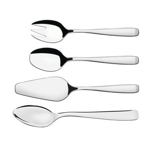 Juego De Utensilios Tramontina Pacific De 4 Piezas De Acero Inoxidable Y Terminación En Alto Brillo