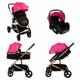 thumbnail image 2 of Coche Travel System FJ Rosado Pikaboo, 2 of 7
