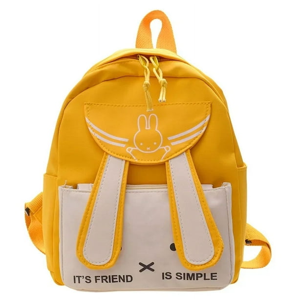 Children's school bags. Rabbit ears backpacks, printed men's and women's backpacks