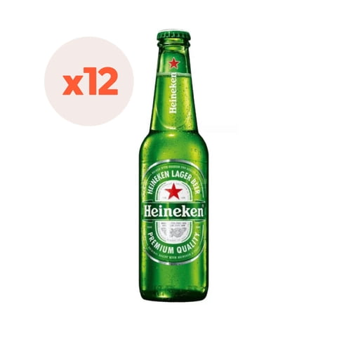 12X Cerveza Heineken Botellín 5° 355Cc