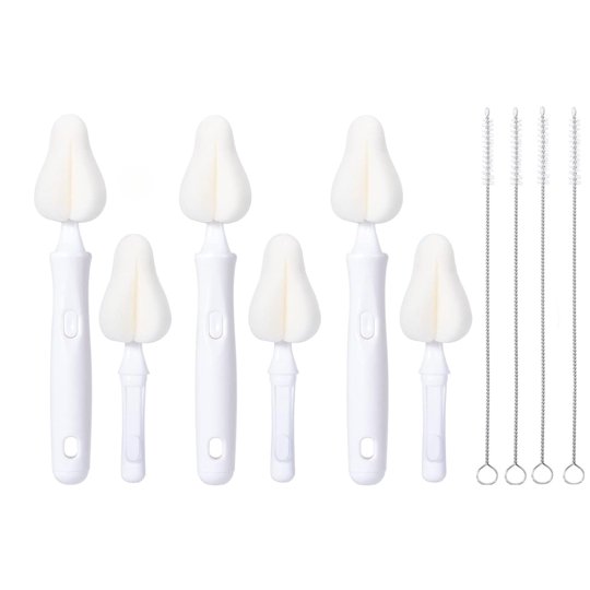 Cepillos De Limpieza Joayuezo 10 Piezas – Esponja Para Pezón De Biberón