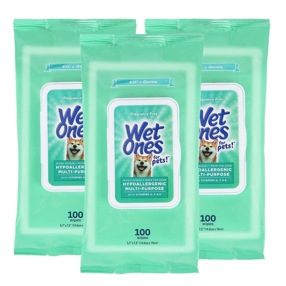 Toallitas multiusos para mascotas Wet Ones, 300 unidades, para perros, sin fragancia