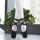 thumbnail image 3 of Zapatillas de ballet de punta para niñas y mujeres, con cinta y almohadillas para los dedos., 3 of 8