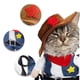 thumbnail image 2 of Disfraz NACOCO de perro vaquero con sombrero para gato y perro pequeño, color azul, 2 of 8