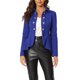 thumbnail image 1 of INSPIRE CHIC Blazer Peplum Gótico de Mujer con Cuello Abierto y Dobladillo Alto-Bajo XS Azul Real, 1 of 6