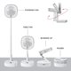 thumbnail image 3 of Ventilador de Pedestal Plegable para Escritorio y Piso Magesh con Control Remoto y 4 Velocidades, 3 of 8