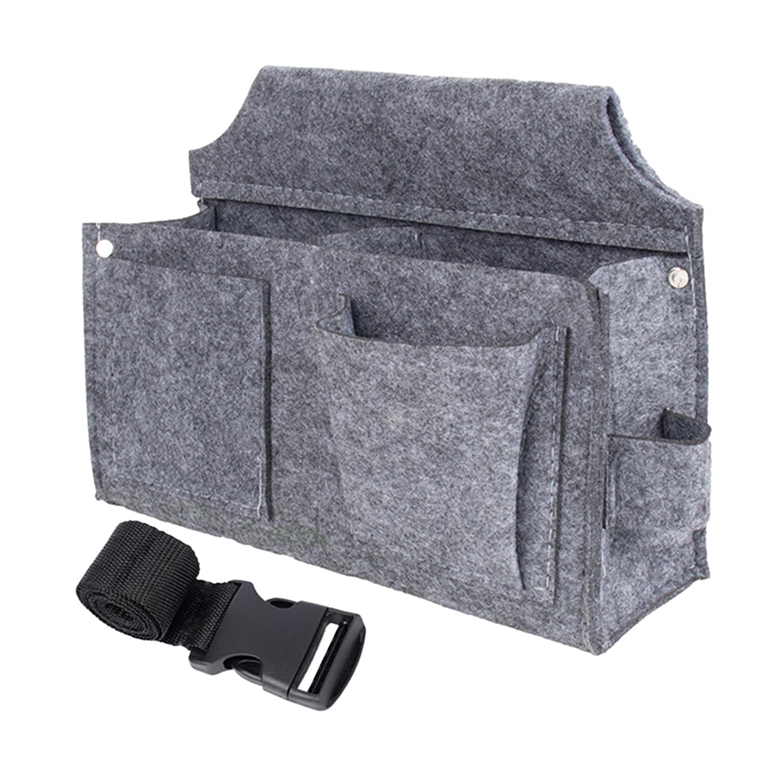 Magideal - Cinturón De Herramientas De Carpintero, Cinturón De Herramientas De Construcción, Organización De Marcos, Bolsa, Cinturón, Organizador De Herramientas Gris L