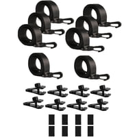 Xusx111 - Correas De Carrete De La Cubierta Solar De La Piscina Actualizadas,24 Piezas Incluyendo 8 Clips De Cubierta Solar De Cierre A Presión,8 Piezas 3 Veces Más Densas Correas De Cubierta Solar De