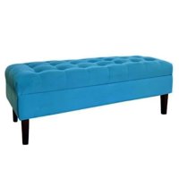 Tapiceria Moderna - Banqueta Baul Portofino Color Turquesa