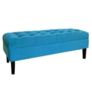 Tapiceria Moderna - Banqueta Baul Portofino Color Turquesa