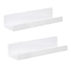 thumbnail image 1 of Estantes De Pared Flotantes De Acrílico De 2 Piezas Estantes De Repisa De Pared Modernos Para Dormitorio Blanco, 1 of 5