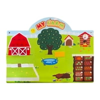 Magideal - Tabla De Historia De Tela De Animales De Granja Conjunto De Narración De Historias De Aprendizaje Temprano Play Para Jardín De Infantes Para El Jardín