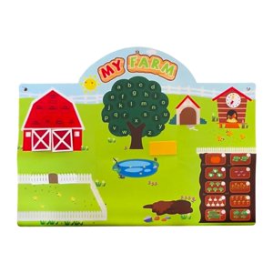 Magideal - Tabla De Historia De Tela De Animales De Granja Conjunto De Narración De Historias De Aprendizaje Temprano Play Para Jardín De Infantes Para El Jardín