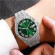 thumbnail image 2 of Reloj HUNRUY Hip Hop Iced-Out Bling Diamond Quartz 42 mm para hombre, 2 of 4