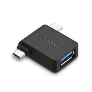 Adaptador Otg Micro Usb + Usb-C A Usb 3.0 A Ugreen