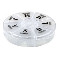 Genérico - Set 6 Pastillero Redondo Organizador Semanal Portatil Lau