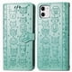 thumbnail image 1 of Funda Cartera FOXDOCK para iPhone 12 Mini , Flip PU con Relieve de Gatos y Perros, Tarjetero y Soporte, 1 of 6