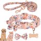 thumbnail image 1 of Set de Collar y Correa para Perro HMTRADE Floral Ajustable L Naranja, 1 of 6