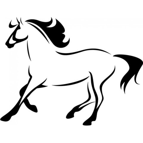 Rienda Libre Graphics - Decomural Running Horse Farm Animals Ws-17650