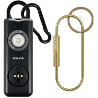 Llavero De Alarma Personal Police, 130 Db, Sirena, Linterna Led