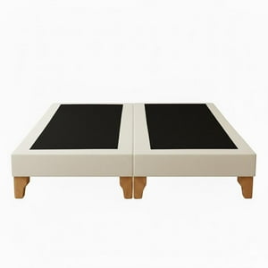 Vitelio - Bases De Camas 2 Plazas Dividida Beige