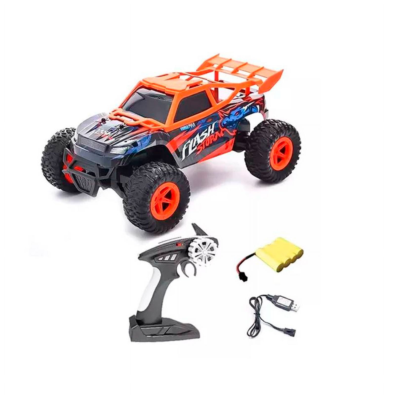 Genérico - Auto A Control Remoto 4x4 Recargable Naranja
