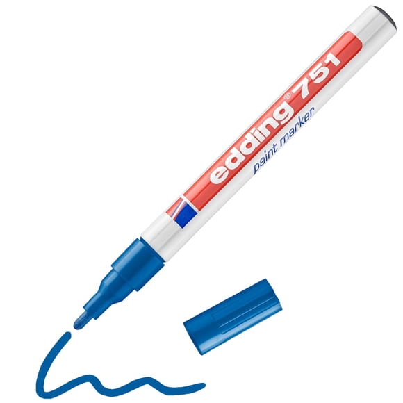 Marcador Edding 1-2 mm azul