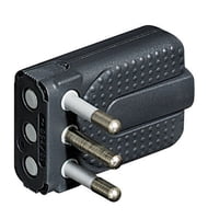 Bticino - Enchufe Macho 2P+T 10A Corner Gris