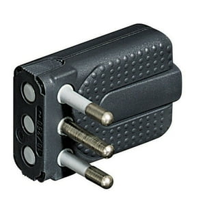 Bticino - Enchufe Macho 2P+T 10A Corner Gris