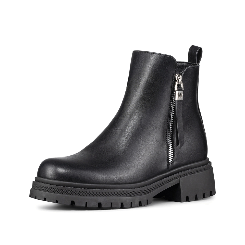 Botin Casual Mujer Eco Cuero Plataforma Vintage Weide Zs67