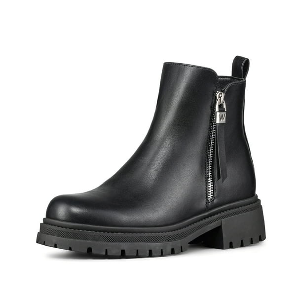 Botin Casual Mujer Eco Cuero Plataforma Vintage Weide ZS67