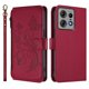 thumbnail image 2 of Funda Cartera Mariposa para [Motorola Edge 50 Pro 5G] con Soporte y Cremallera Rojo, 2 of 6