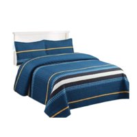 Genérico - Cubrecama Sherpa 1.5 Plazas - Azul Suecia M953