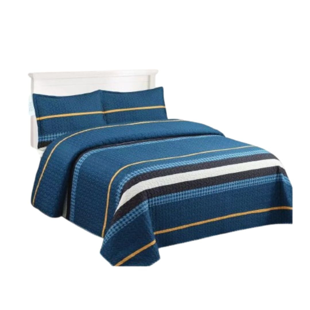 Genérico - Cubrecama Sherpa 1.5 Plazas - Azul Suecia M953