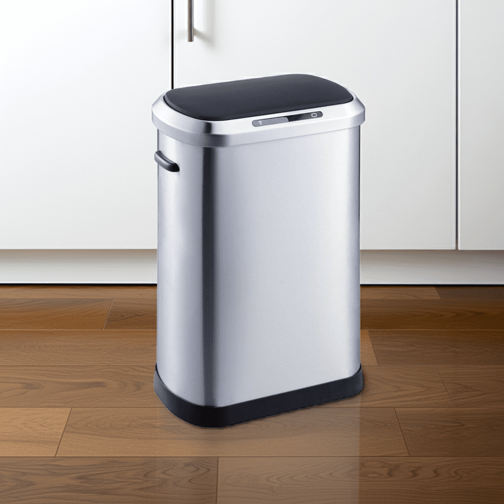 Igpro - Basurero Metalico Acero Inoxidable 50l Con Sensor