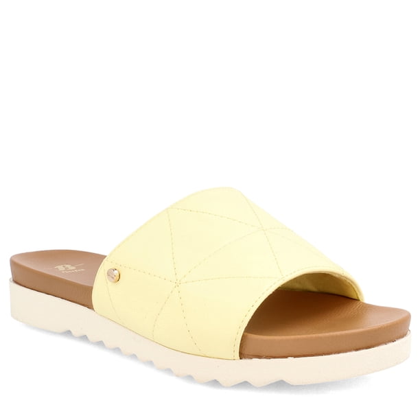 SANDALIA MUJER BATA FLIKA AMARILLO CLARO