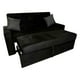 thumbnail image 3 of Sofa Cama HVM Cinema Negro Felpa, 3 of 3