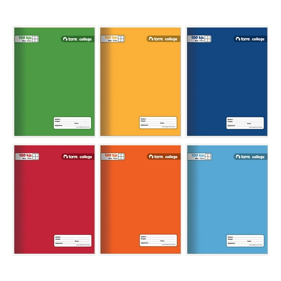 Pack 10 Cuadernos College Matemáticas 100 hojas
