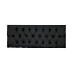 Importclick - Respaldo Elegante 1 Plaza Capitone 105X60 Cm Negro Lino