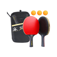 Genérico - Set Paletas Ping Pong Tenis Mesa Boli 6 Estrellas +3 Pelotas